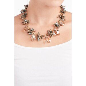 DRAMATIC Confetti Necklace Genuine Pearls Crystals and Beads
